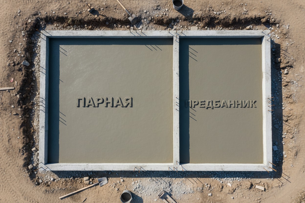 Бетон для постройки бани